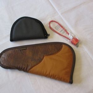 Two Handgun cases & trigger lock